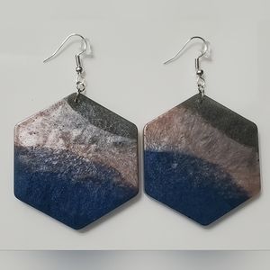 Hexagon Handcrafted Earrings
